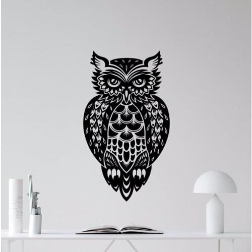 Owl Bird Wall Decal Removable Nature Poster New Design Owl Wall Stickers Home Living Room Decor Removable Wallpaper AY0194