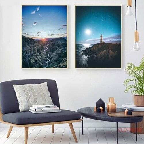 Canyon Scenery Wall Picture Modern Canvas Painting Nordic Poster&prints Living Room Wall Decor Modular Wall Art Murals Charts