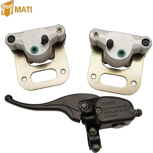 Front Brake Caliper Brake Master Cylinder for Polaris ATV Big Boss 500 Diesel 455 Sportsman 500 Xplorer 400 500 6X6 with Pads