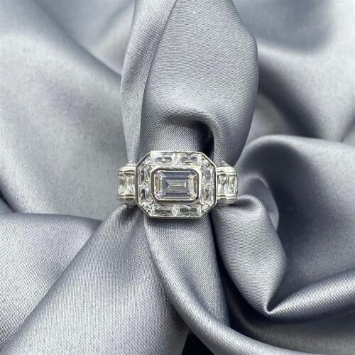 Rodhium Plated Bagetli 314cc Ring