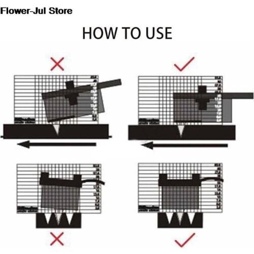 LP Vinyl Record Player Measuring Phono Tonearm VTA/Cartridge Azimuth Ruler Balance Cartridge Azimuth Ruler Headshell Turntable