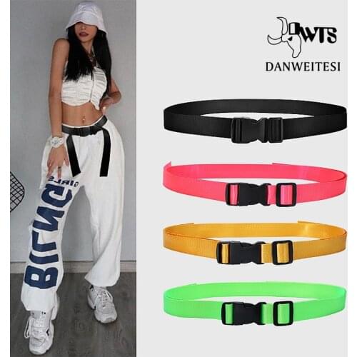 [DWTS]Women Belt Canvas belt Fashion Women High QualityBelt Various colors Outdoor sports Casual tactical belt Hip hop Jazz