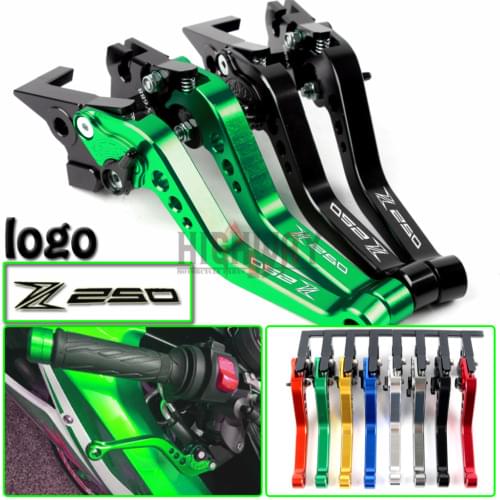 Motorcycle Brake Handle Bar Lever CNC Aluminum Short Adjustable Brake Clutch levers For Kawasaki NINJA 250R 2008-2012
