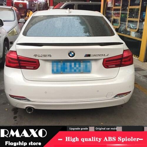 For F30 F35 Spoiler Carbon Fiber Material 2012-2015 P3 HCK Performance Style Spoiler For BMW M3 320i 320li 325li 328i Spoiler