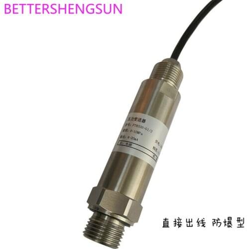 Explosion-Proof Flame-Proof Type Intrinsic Safety Pressure Transmitter Sensor 0-1MPa 10bar 4-20mA Oxygen Measurement