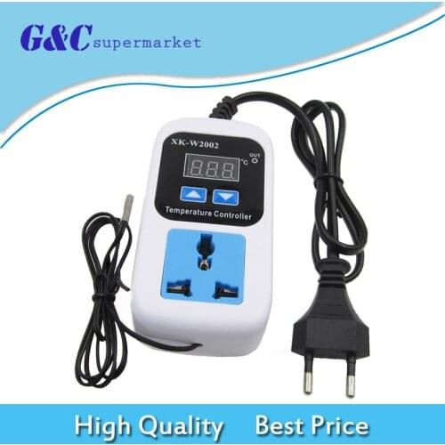 W2002 250V/10A Digital display Temperature Controller Socket Automatic switch