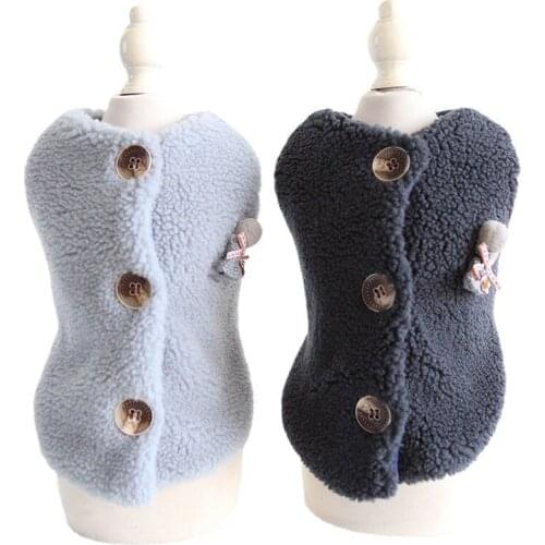 Pet Dog Vest Coat Winter Clothes Puppy Warm Suit Fleece Jacket For Small Dogs Cat Poodle Schnauzer York Shih tzu Overcoat Outfit