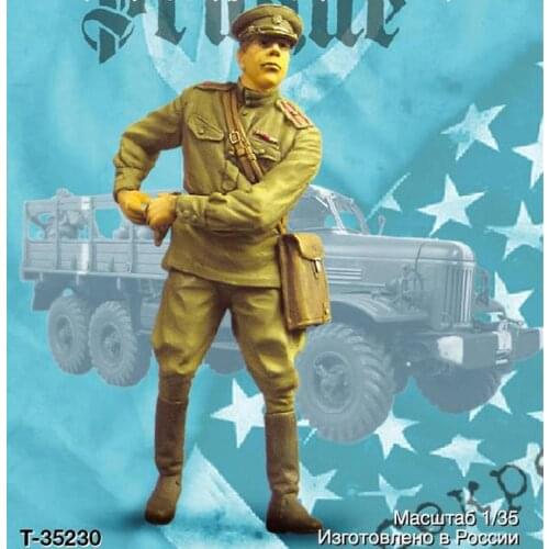 1/35, Soviet officer, Prague 1968, operation "Danube", Resin Model Soldier GK, Military theme, Unassembled and unpainted kit
