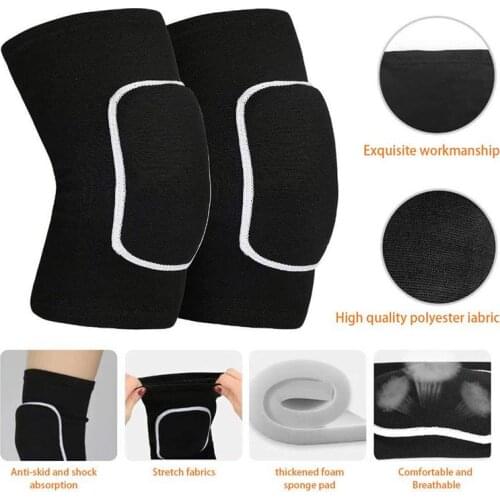 1 Pair Sports Knee Pads Sponge Knee Protector for Dancing Running Cycling Yoga Anti-Fall Knee Pads