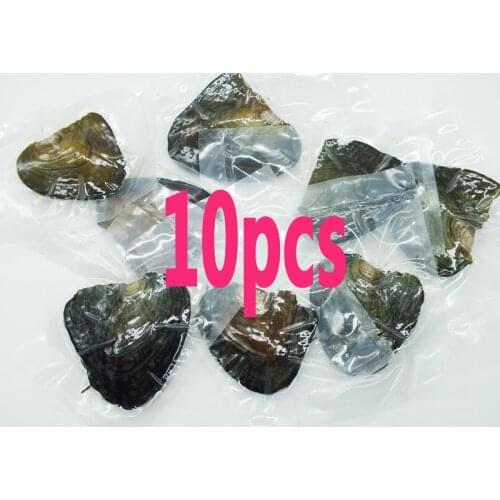 10PCS free shipping, Vacuum pack Oyster Wish Freshwater Pearl (oyster pearl color is not sure) 6MM Pearl