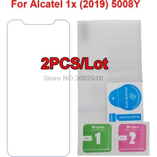 2Pcs Tempered Glass For Alcatel 1x (2019) 5008Y 9H Premium Mobile Phone Film For Alcatel 1x 2019 5008Y 5.5" Screen Protector