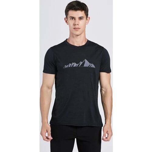 2019 Men Wool T Shirt 100% Wool Soft Lightweight Moisture Wicking &Odor Resistance Sports T-shirt Men Size S-XL 150Gsm