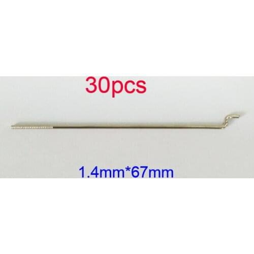 30Pcs 1.4mm*67mm Servo Steering Rod Wire Servo Horn Pull/Push Rod Spare Parts for DIY RC Airplane Model