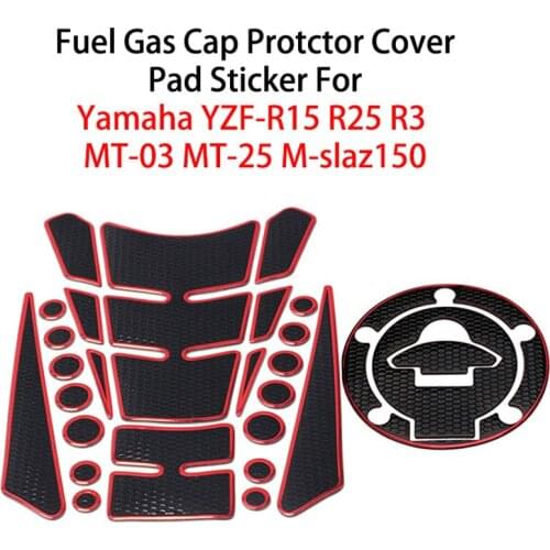3D Motorcycle Fuel Gas Tank Cap Cover Pad Protector Decals Sticker For YAMAHA YZF-R15 YZF R25 YZF R3 MT 03 MT-25 MT 25 M-slaz150