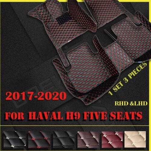 Car floor mats for haval H9 five seats 2017 2018 2019 2020 Custom auto foot Pads automobile carpet cover