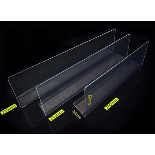 Free Shipping 100pcs magnet supermarket goods classification bezel shelf divider plastic Cigarrette/ Drinks / Tobacco pushers