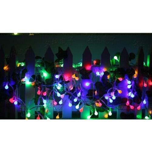 Free shipping 5M led 50 Flashlight battery ball String lights 3pcs AA Battery Operated Wedding Flashing LED light