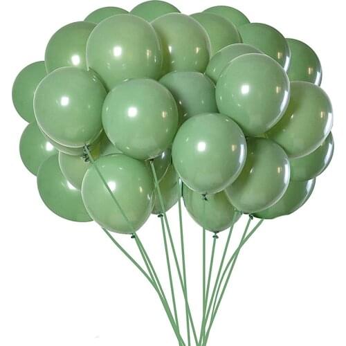 Big deal 100Pcs Green Balloons Olive Green Balloons Eucalyptus Party Latex Balloon 12 Inch for Women Men Birthday Baby Wedding