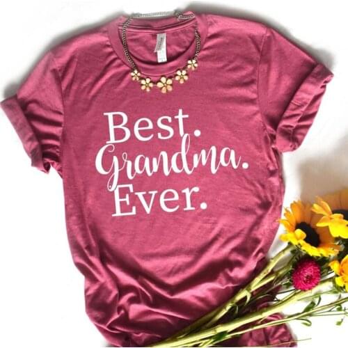 Good Grandma Ever t shirts Plus Size Cute Tees Short Sleeve Summer Cotton Tops Round Neck Casual T shirt Women Gift For Grandma