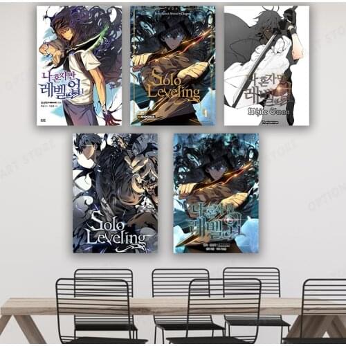 Hd Prints Pictures Wall Artwork Japan Anime Canvas Painting Solo Leveling Poster Home Decoration Modular For Living Room Framed