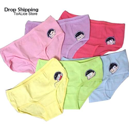 5 Colors Wholesale Mr. Osomatsu-san Anime Cosplay Panties Cotton Briefs Underwear Sexy Osomatsu-kun Intimate Lingerie Underpants
