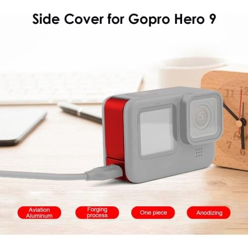 Battery Lid Cover Side Port Outdoor Sightseeing Protective Camera Sets Rechargeable Accessories for Gopro Hero 9