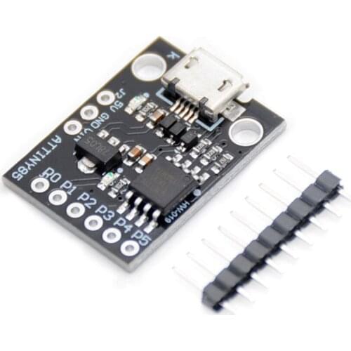 Taidacent 5 Pcs ATTINY85 Module Digispark Kickstarter ATTINY85 Micro USB 5v/7-35v Extra Power Supply Development Board