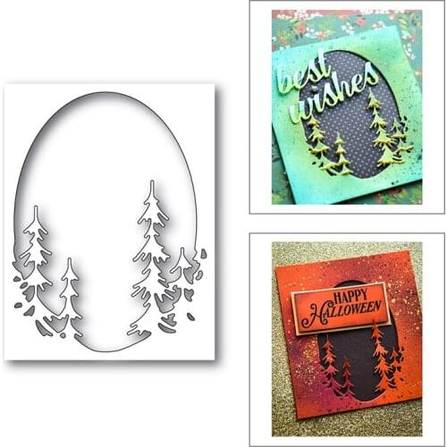 2020 New Christmas Tree Layered Metal Cutting Dies For Cut Paper Craft Making Frame Background Album Card Scrapbooking No Stamps