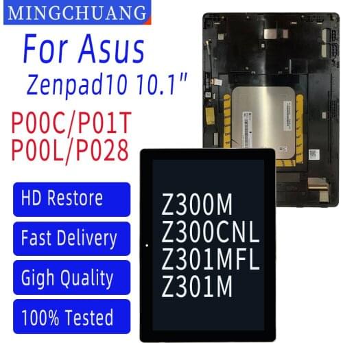 New Original 10.1″Assembly With Frame For ASUS ZenPad 10 P00C Z300M P01T Z300CNL P00L Z301MFL P028 Z301M LCD And Touch Screen