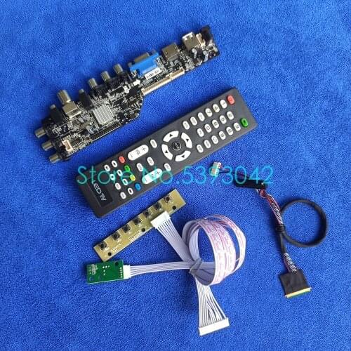 Fit LP156WF1 (TL)(A1)/(TL)(E1)/(TL)(F1)/(TL)(F3)/(TL)(F4) 1920*1080 screen USB LVDS 40-Pin DVB-C/T 3663 controller card kit