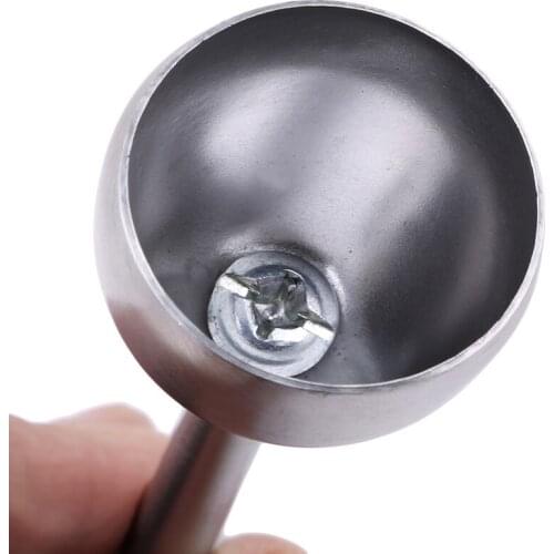 Silver Stainless Steel Egg Cutter Cracker Boiled Egg Separator Topper Breakfast Kitchenware Knocker Opener Divid Kitchen Tools