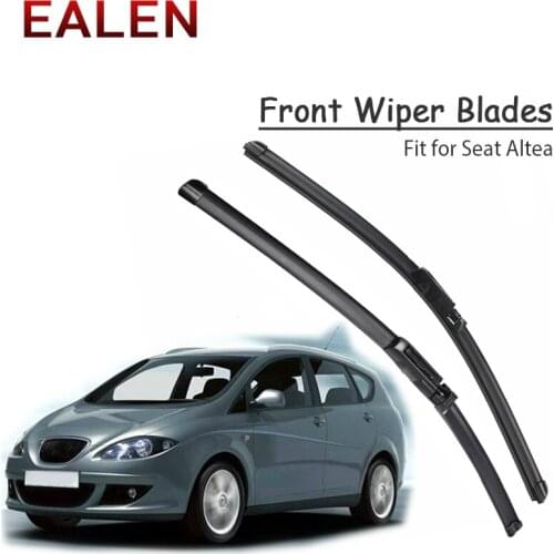 EALEN For Seat Altea XL 2006-2015 Windscreen Wiper Cleaning Brushes Original Accessories 1Set Rubber Car Front Wiper Blade Kit