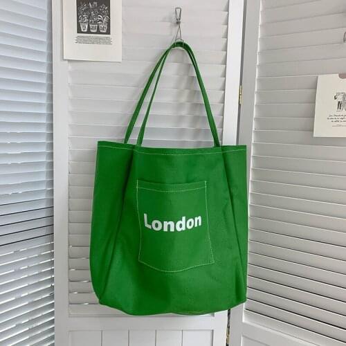 Letter Print Handbag and Purse Brand Womens Shoulder Bag Fashion Shopping Bags Travel Luxury Oxford Cloth Bags Female Tote Bags