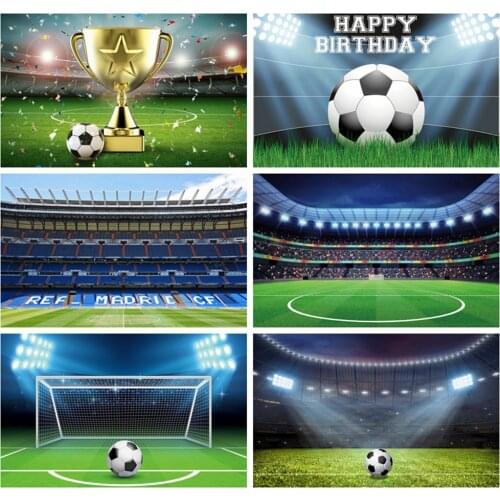 Yeele Night Football Match Photography Soccer Field Glitter Light Backdrops Photophone Playground Background Photo Studio Props