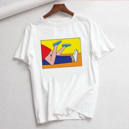 Women Harajuku Short Sleeve T-Shirt Top Tees Female Fun Spoof Illustration Series SneakerSutra Shirt