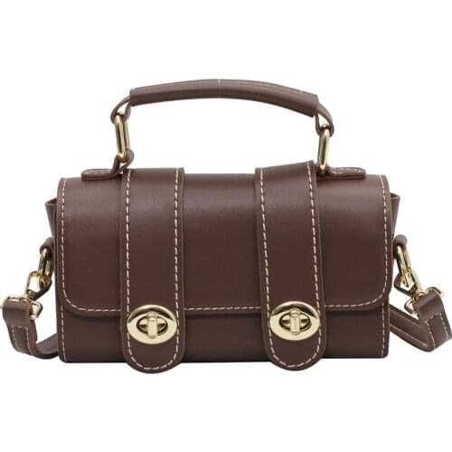 Retro Women Shoulder Bag 2021 New Pu Leather High Quality Handbag for Woman Luxury Designer Crossbody Messenger Female Bag