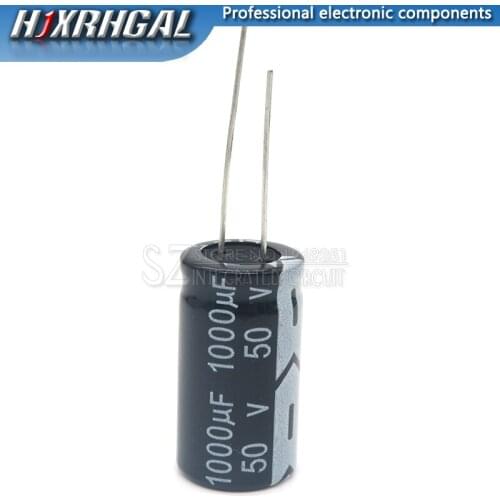 1PCS 50V1000UF 13*25mm 1000UF 50V 13*25 Electrolytic capacitor