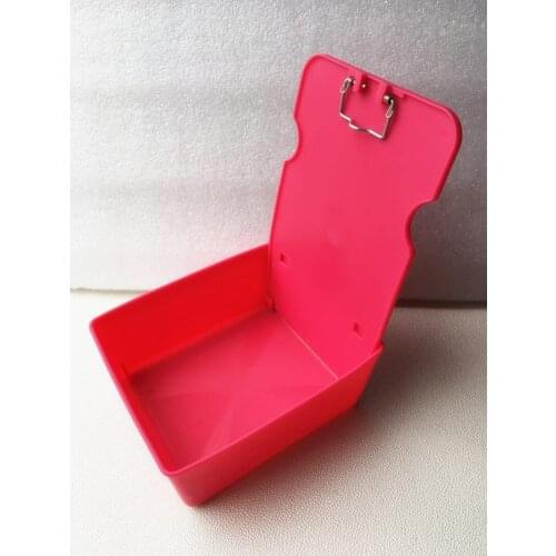 1 Pc Dental Laboratory Working Case Pan Tray With Clip Holder-RED