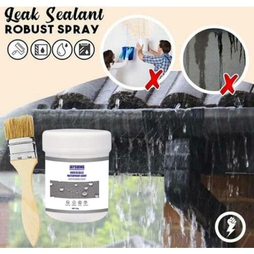 1Pcs Transparent Waterproof Glue Plus Brush Waterproof And Leakproof Sealant Super Strong Viscose Waterproof Glue Roof Leakproof