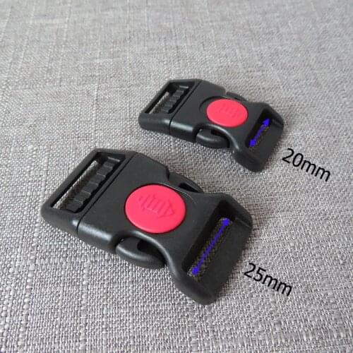 10pcs/pack 20mm 25mm Plastic safety buckle strap belt buckle for bag dog collar knapsack garment sewing handmade accessory