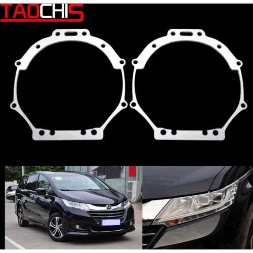 Taochis Car-Styling frame adapter module DIY Bracket Holder for Honda ODYSSEY 2015 Hella 3 5 Projector lens