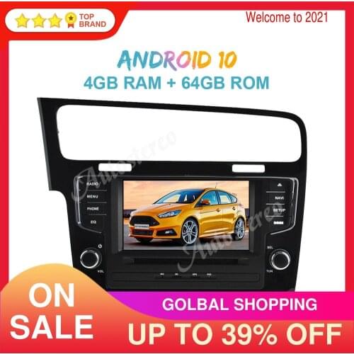 Android 10.0 4G+64GB Car GPS Navigation Radio for Volkswagen Polo 2015-2017 Auto Stereo Radio Tape Recorder Multimedia Head Unit