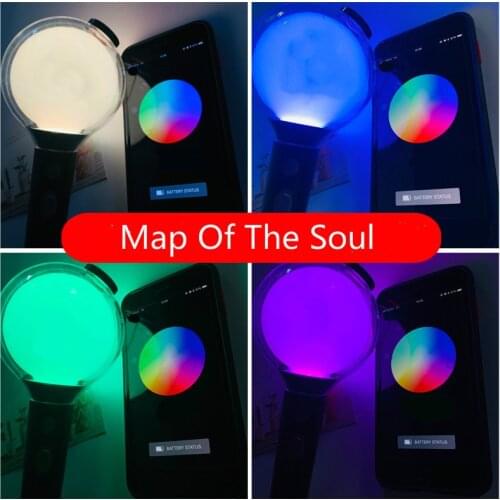 KPOP Army Bomb Lightstick Ver.3 Ver.4 Special Edition SEmap Of The Soul Concert Lightstick With Bluetooth Photo Cards Fans Gifts