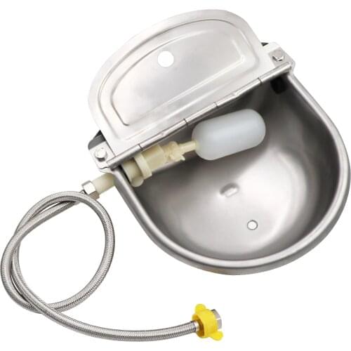 Automatic Cow Horse Water Feeder Trough Bowl with Pipe for Cattle Horse Goat Sheep Dog Animals Livestock Tool