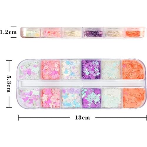 5MM Sparkly Mermaid Butterfly Flower Mixed Flakes Nail Glitter Sequins For Nail Art Decorations UV Acrylic Manicure Kit RK140151