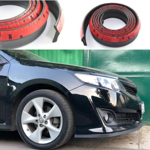 For HONDA Accord City Civic Jazz Fit Freed 2008~Onwork Car Bumper Lip Body Kit Front Rear Skirt Spoiler Deflector Rubber Strip