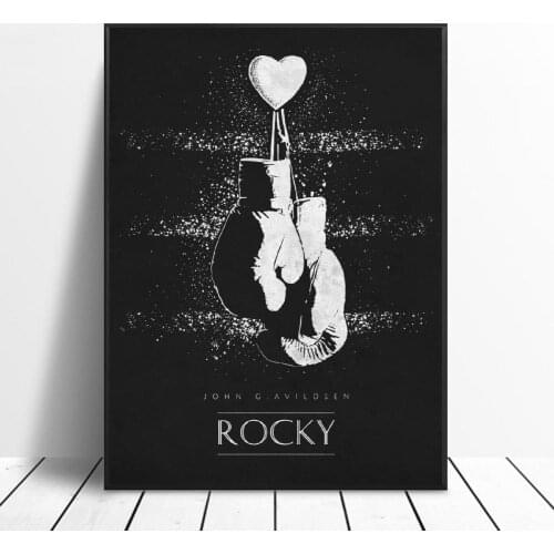 Rocky Black & White Classic Movie Posters Silk WALL Art Decor Painting No Frame
