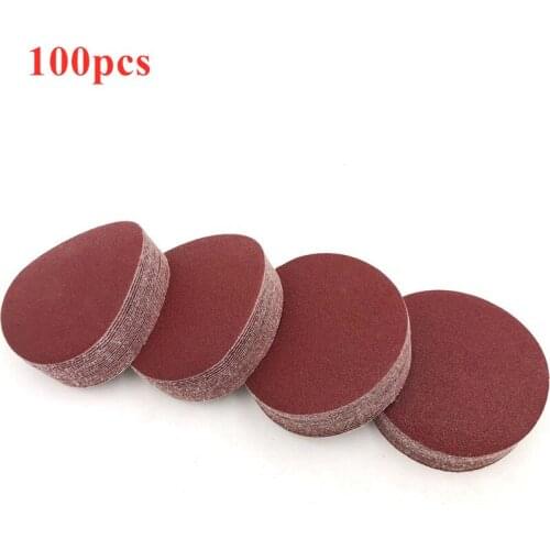 100pcs Round Sandpaper Discs Sand Sheets 4/5 Inch 100/125mm Grit 60-2000 for Choose Hook and Loop Sanding Disc for Sander Grits
