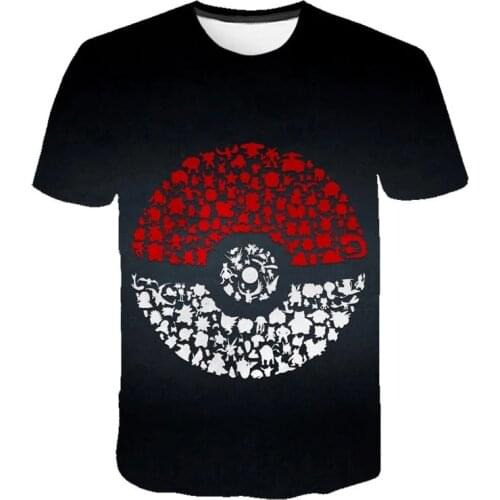 Pokemon Pikachu Boy And Girl 3D Summer Fashion Pokémon Cartoon T-Shirts Hip Hop Streetwear Casual Short Sleeve Printed T-Shirt