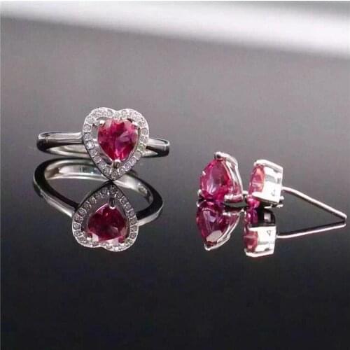 Natural Topaz Jewelry set Natural Topaz Real Topaz Jewelry set 925 sterling silver 1pc ring ,2pcs Earrings